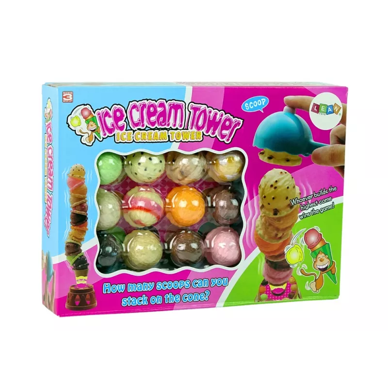 LEAN TOYS jäätelötorni pelihalli peli koko perheelle