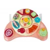 LEAN TOYS interaktiivinen baby-paneelilelu musiikki eläimet vaaleanpunainen