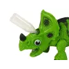 LEAN TOYS interaktiivinen dinosaurus Triceratops höyry vesi ääni vihreä