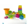 LEAN TOYS Interaktiivinen oppimispöytä kuularadalla ja liukumäellä sininen