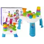LEAN TOYS Interaktiivinen oppimispöytä kuularadalla ja liukumäellä sininen