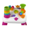 LEAN TOYS Interaktiivinen oppimispöytä pallolajittelija liukumäki pinkki