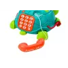 LEAN TOYS Interaktiivinen oppiva kilpikonnapuhelin 6in1 valot äänet vihreä