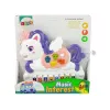 LEAN TOYS Interaktiivinen piano yksisarvinen eläinäänet melodiat valkoinen