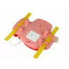LEAN TOYS interaktiivinen vaaleanpunainen ohjauspyörä ajosimulaattori monitoiminen