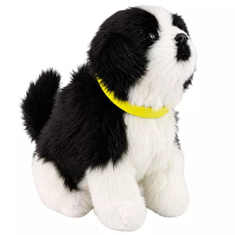 LEAN TOYS interaktiivinen pehmokoira pehmeällä turkilla, bordercollie-rotu