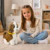 LEAN TOYS interaktiivinen pehmokoira pehmeällä turkilla, shih tzu -rotu
