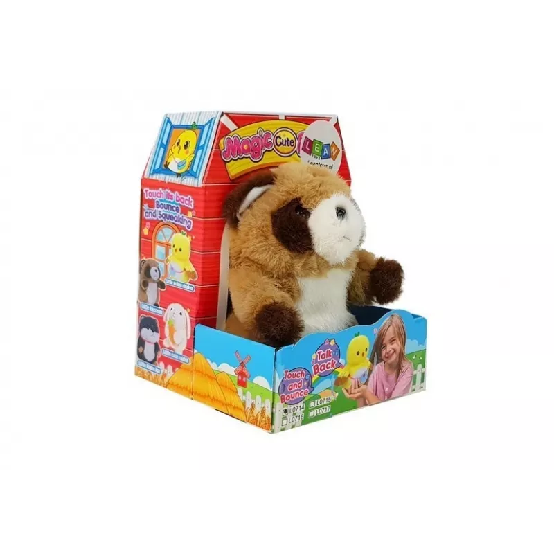 LEAN TOYS interaktiivinen pehmolelu pesukarhu toistamiseen