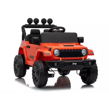 LEAN TOYS Jeep Rubicon DK-JWR558 24V oranssi paristokäyttöinen lastenajoneuvo vanhempien kaukosäätimellä