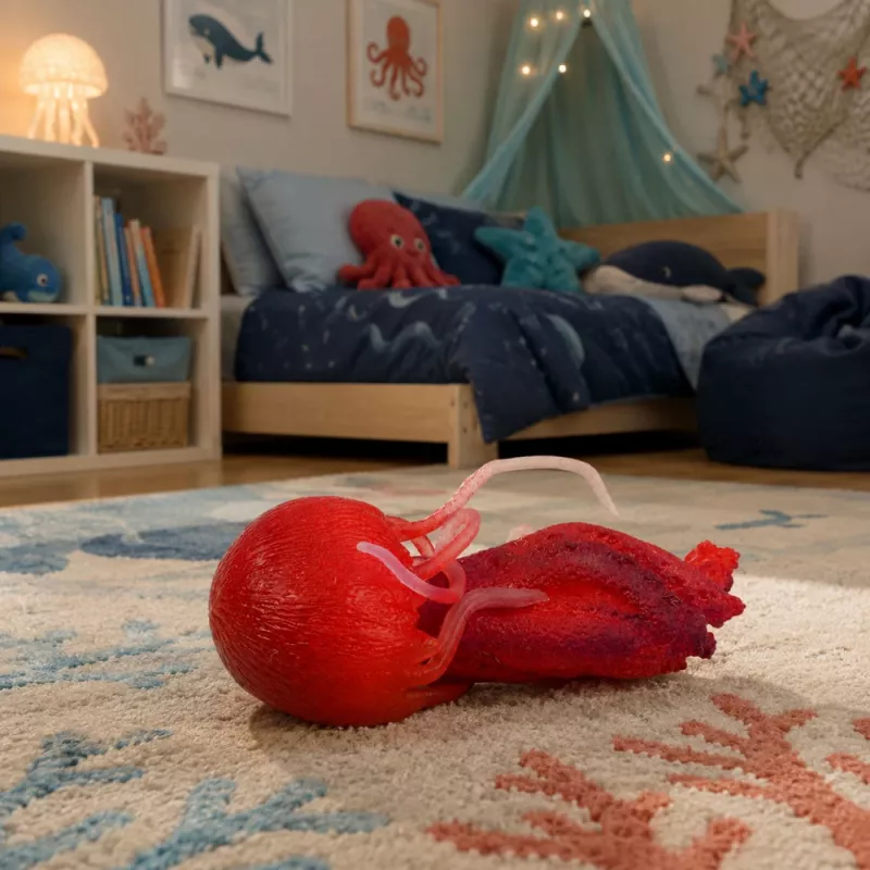 LEAN TOYS meduusa kumihahmo venyvä realistinen merieläin 9 cm