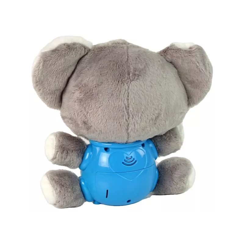 LEAN TOYS Koala Projector Sound interaktiivinen lelu harmaa