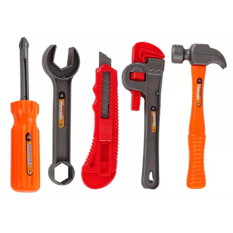 LEAN TOYS suuri DIY-työkalulaatikko + akkuporakone käsityöläissarja