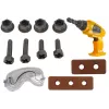 LEAN TOYS suuri DIY-työkalulaatikko + akkuporakone käsityöläissarja