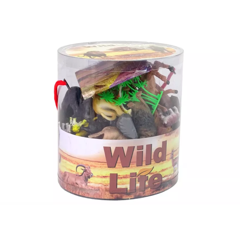 LEAN TOYS suuri figuurisarja villieläimet safari + tarvikkeet 34 osaa