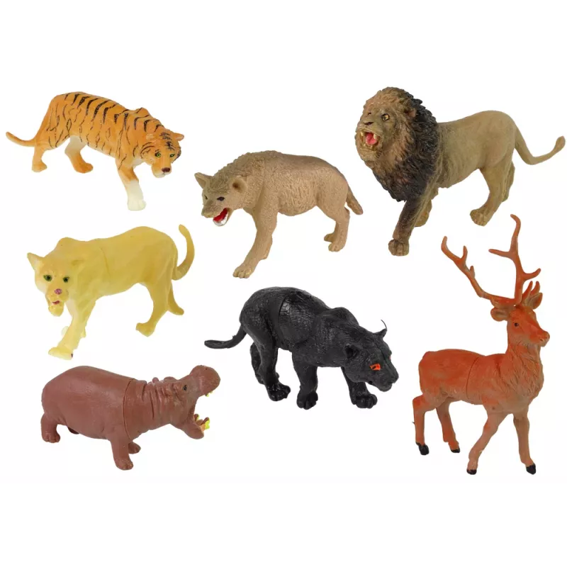 LEAN TOYS suuri figuurisarja villieläimet safari + tarvikkeet 34 osaa