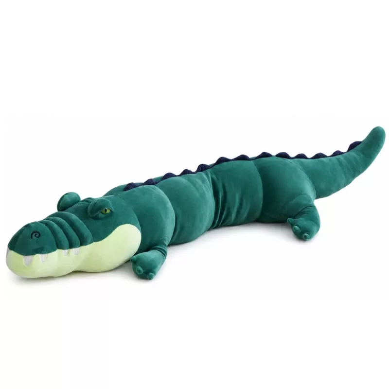 LEAN TOYS suuri pehmeä krokotiili maskotti pehmolelu realistinen vihreä 150 cm