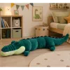 LEAN TOYS suuri pehmeä krokotiili maskotti pehmolelu realistinen vihreä 150 cm