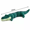 LEAN TOYS suuri pehmeä krokotiili maskotti pehmolelu realistinen vihreä 150 cm