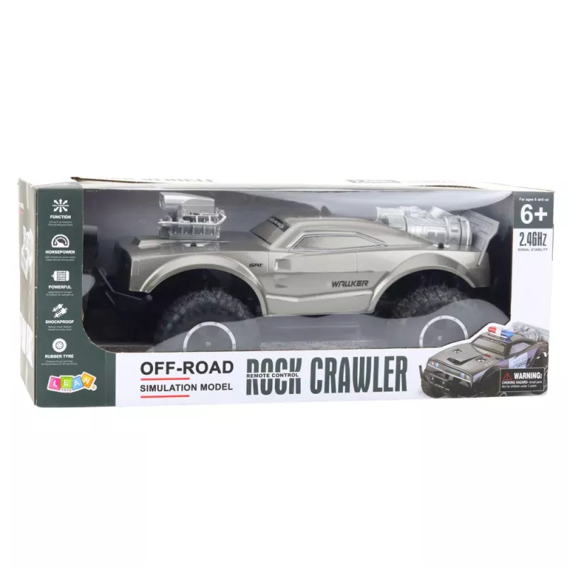 LEAN TOYS suuri kauko-ohjattava off-road-urheiluauto RC hopea 1:8