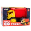 LEAN TOYS suuri kippikärry lapsille hiekka-rakennusajoneuvo puna-keltainen