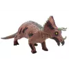 LEAN TOYS suuri Triceratops-dinosaurusfiguuri äänellä 36 cm ruskea