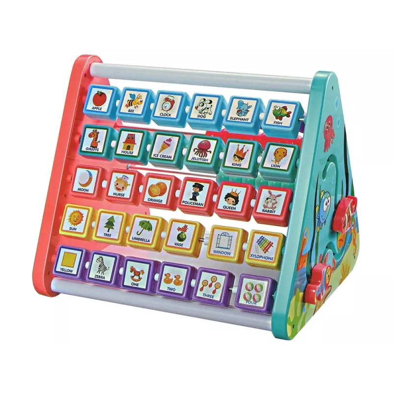 LEAN TOYS oppimishylly kolmio laskurit kirjaimet esineet eläimet