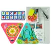 LEAN TOYS oppimishylly kolmio laskurit kirjaimet esineet eläimet