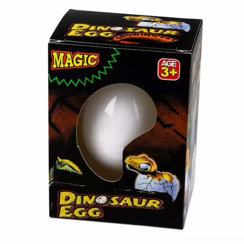 LEAN TOYS Magic Egg kuoriutuva dinosaurus vedessä muna valkoinen 6,5 cm