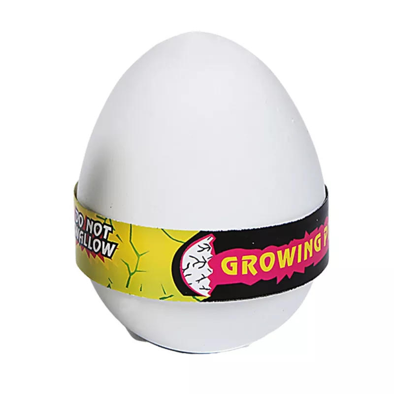 LEAN TOYS Magic Egg kuoriutuva dinosaurus vedessä muna valkoinen 6,5 cm