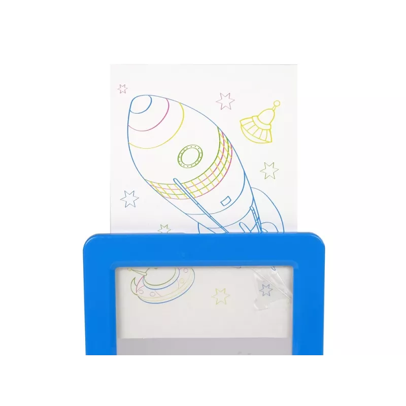 LEAN TOYS maaginen valaistu 3D-valkotaulu lasit sininen