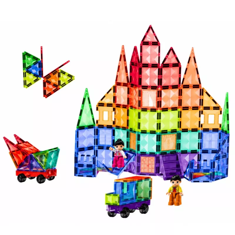 LEAN TOYS magneettiset rakennuspalikat 3D-paneelit luova STEM värillinen 100 kpl