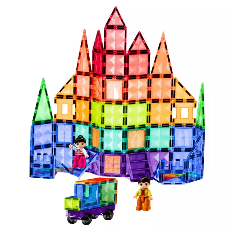 LEAN TOYS magneettiset rakennuspalikat 3D-paneelit luova STEM värillinen 100 kpl