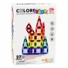LEAN TOYS magneettiset rakennuspalikat 3D-paneelit luova STEM värillinen 27 kpl