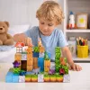 LEAN TOYS magneettiset rakennuspalikat kuutiot Square World 3D 114 osaa