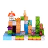 LEAN TOYS magneettiset rakennuspalikat kuutiot Square World 3D 114 osaa