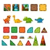 LEAN TOYS magneettiset rakennuspalikat dinosaurus tulivuori 31 osaa