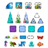 LEAN TOYS magneettiset rakennuspalikat merieläimet valtameri 40 osaa