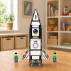 LEAN TOYS magneettiset rakennuspalikat avaruusraketti hahmot 26 kpl
