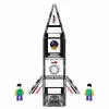 LEAN TOYS magneettiset rakennuspalikat avaruusraketti hahmot 26 kpl