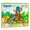 LEAN TOYS magneettiset rakennuspalat villieläimet viidakko ZOO 52 kpl