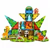 LEAN TOYS magneettiset rakennuspalat villieläimet viidakko ZOO 52 kpl