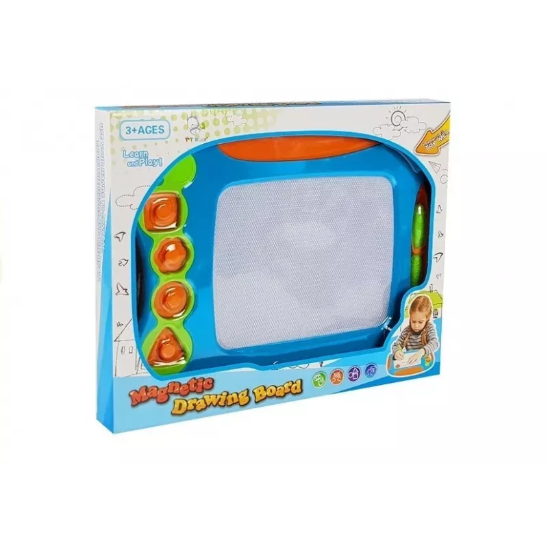 LEAN TOYS magneettinen piirustustaulu geometrisilla leimoilla