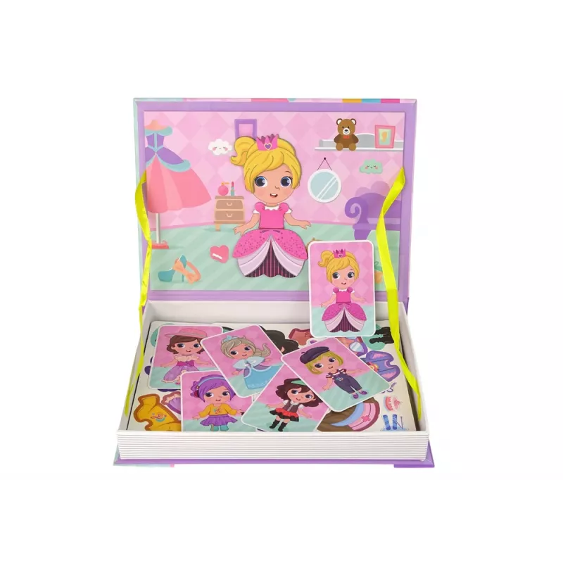 LEAN TOYS magneettinen palapelikirja asustepuvut
