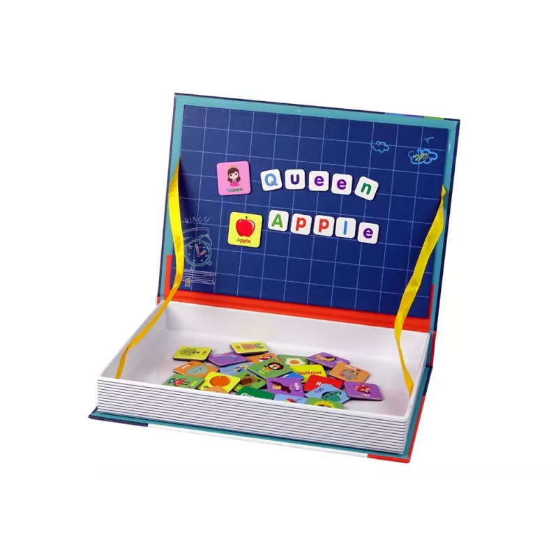 LEAN TOYS magneettinen palapelikirja englannin aakkoset kuvat