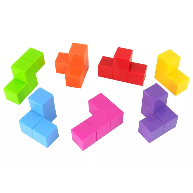 LEAN TOYS Magneettinen palapelikuutio kaksipuoliset kortit 108 haastetta