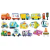 LEAN TOYS magneettipalapeli ajoneuvot oppimislelu kulkuneuvot sarja 30 osaa