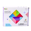 LEAN TOYS magneettiset tangram-palikat värikäs palapeli-tarrasarja 9 kpl
