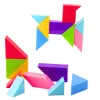 LEAN TOYS magneettiset tangram-palikat värikäs palapeli-tarrasarja 9 kpl