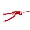 LEAN TOYS maskotti pehmoapina vauvalla, punainen 70 cm