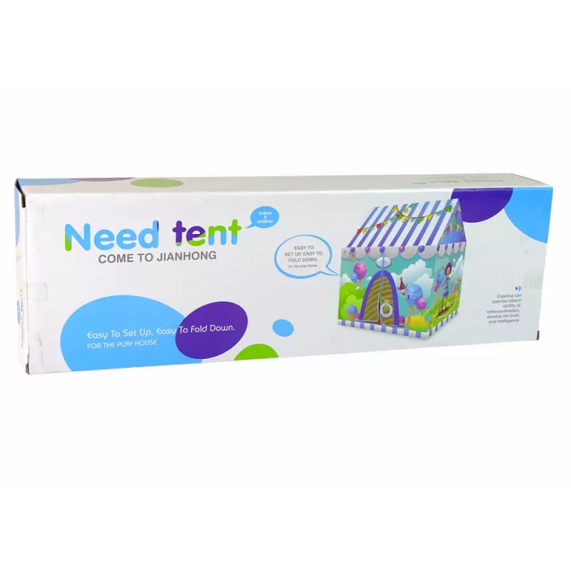 LEAN TOYS iloinen sirkusteltta lapsille puutarhaan